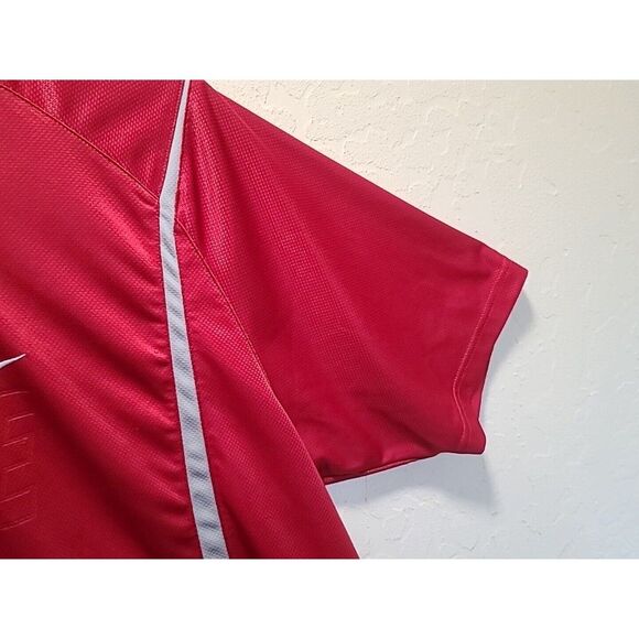 Vintage Nike Mens XL Travis Scott Mini Swoosh Spell Out Block Letter T-Shirt Red - Picture 6 of 11